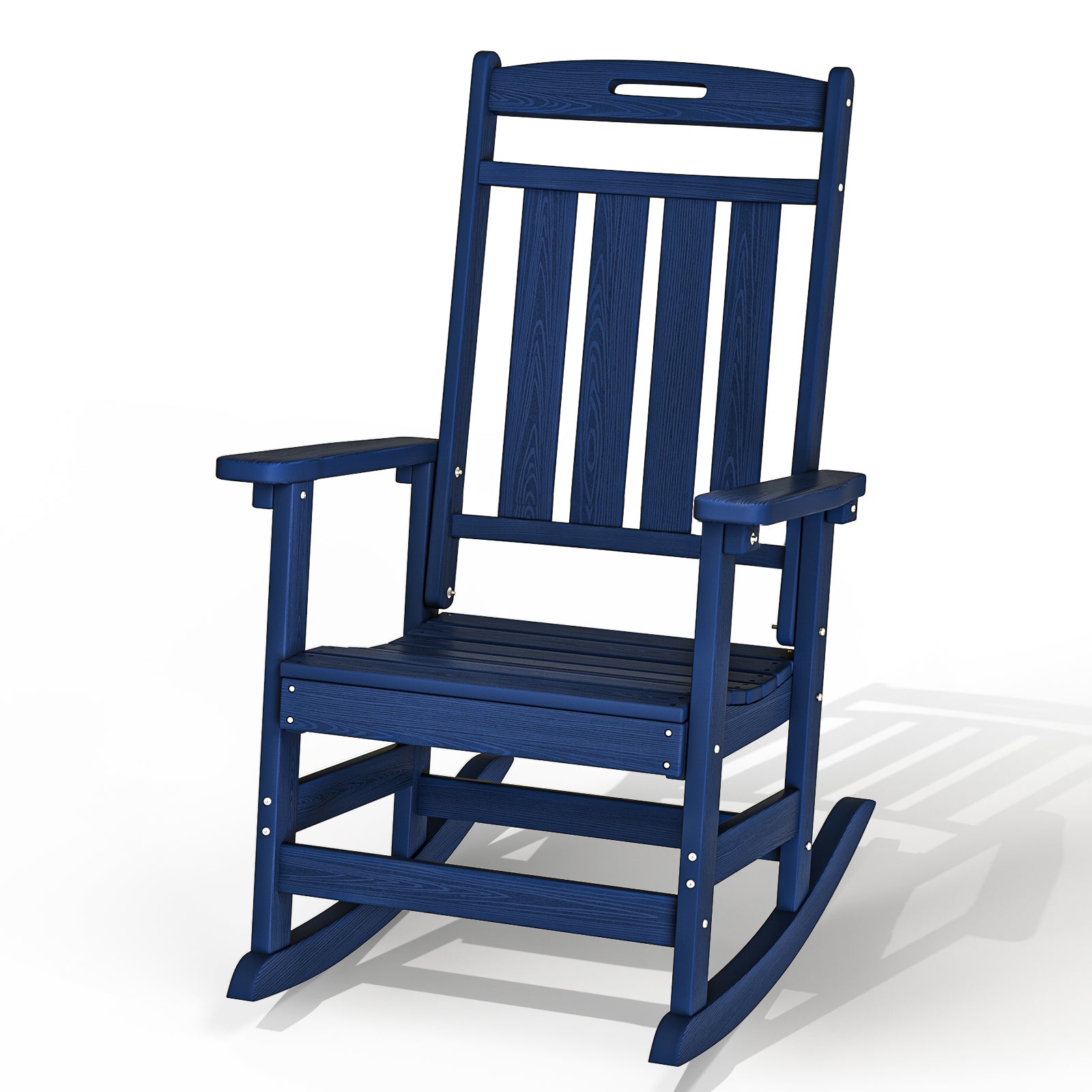 AWoutwood HDPE Rocking Chair & All- Wether Resisted - Oversize seat