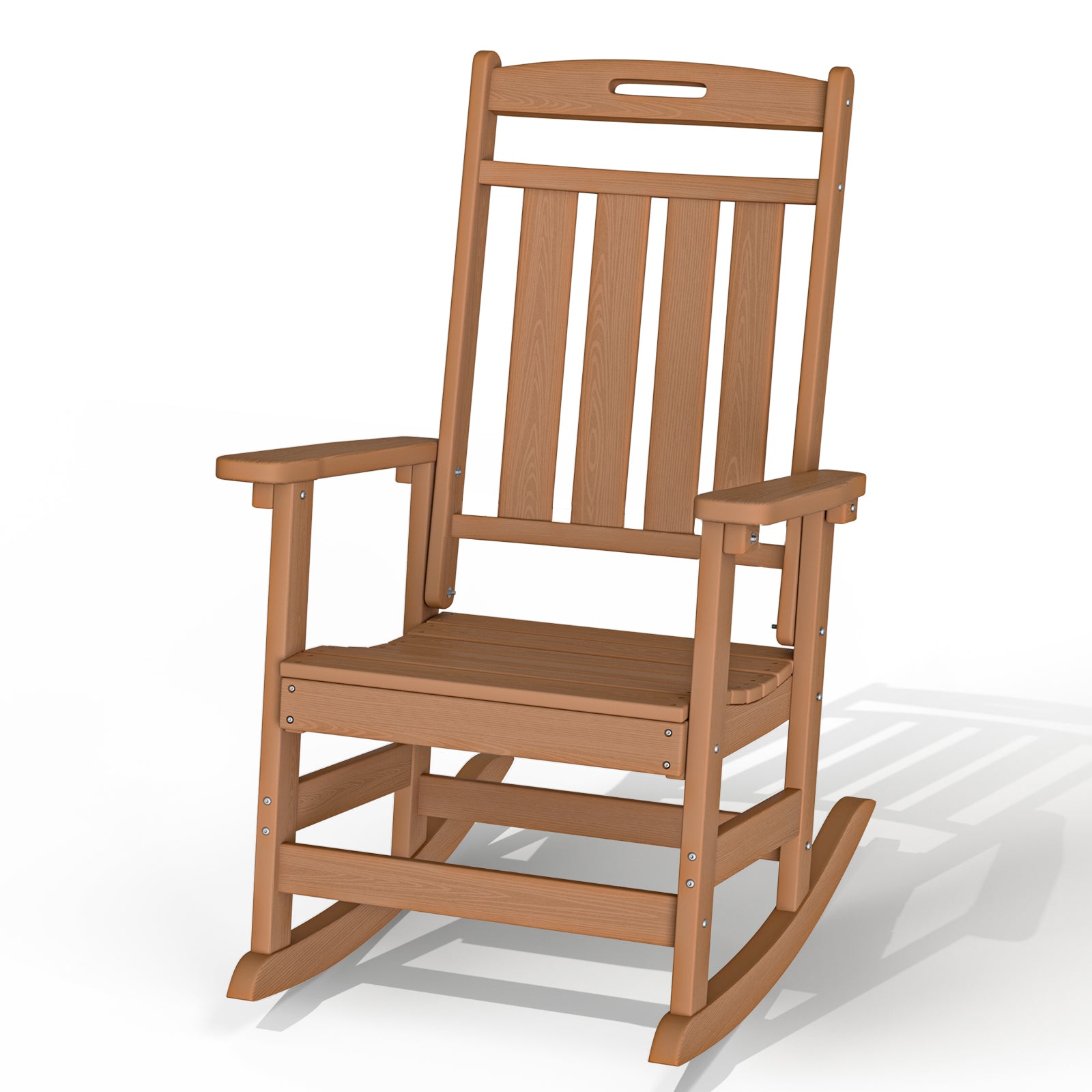 AWoutwood HDPE Rocking Chair & All- Wether Resisted - Oversize seat