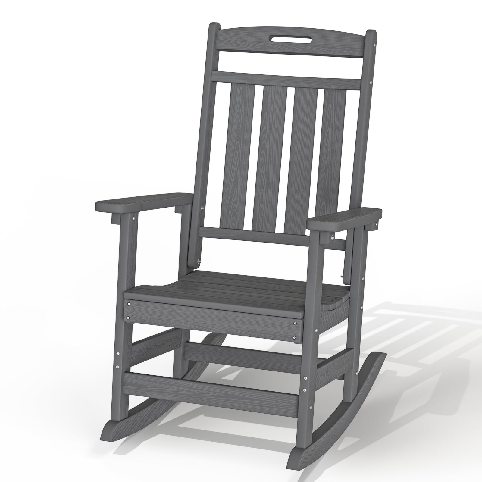 AWoutwood HDPE Rocking Chair & All- Wether Resisted - Oversize seat