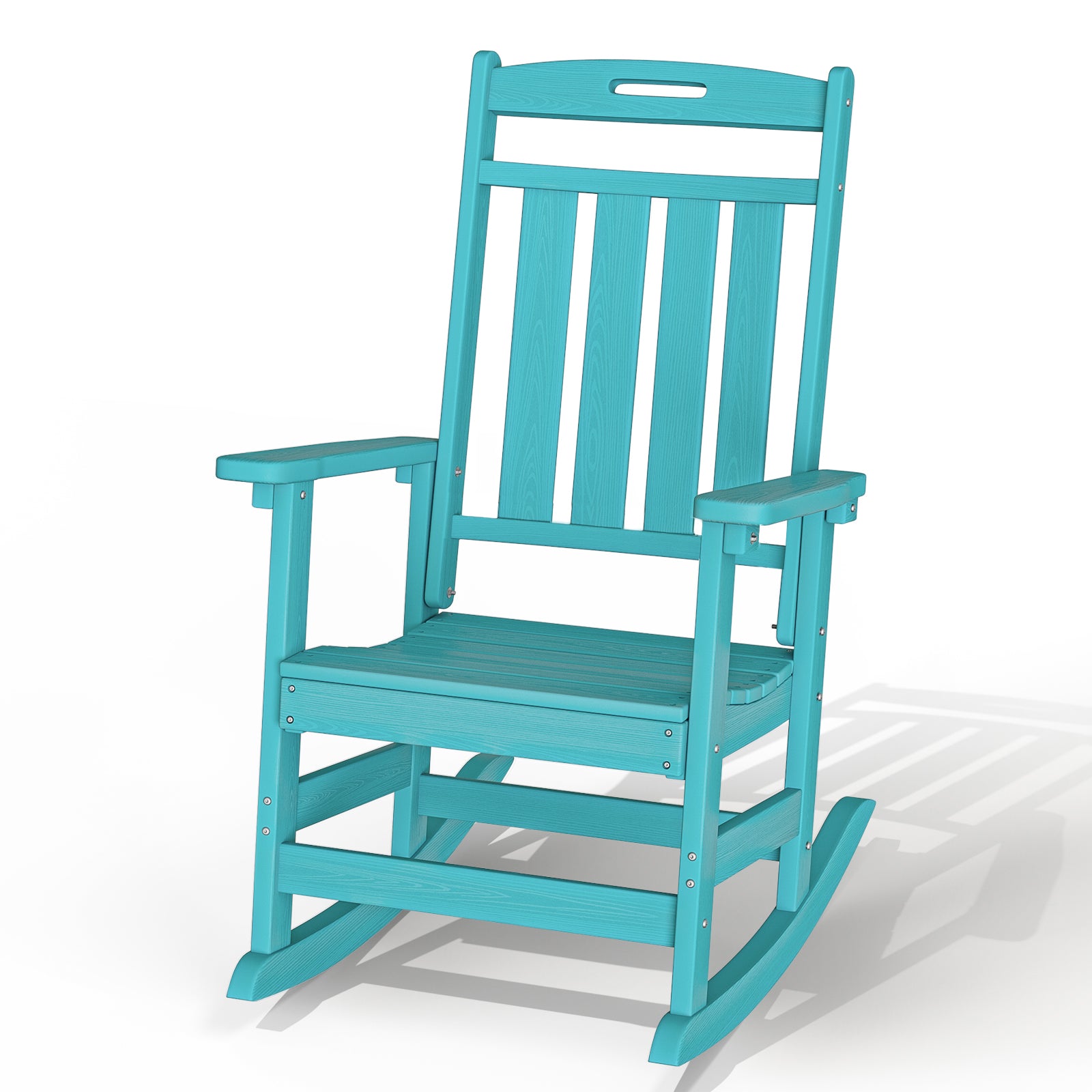 AWoutwood HDPE Rocking Chair & All- Wether Resisted - Oversize seat