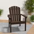 Awoutwood Stackable HDPE Adirondack Dining Chair, 2Pack & 4Pack , Wood Grain Ergonomic Compact Design for Fire Pit & Patio