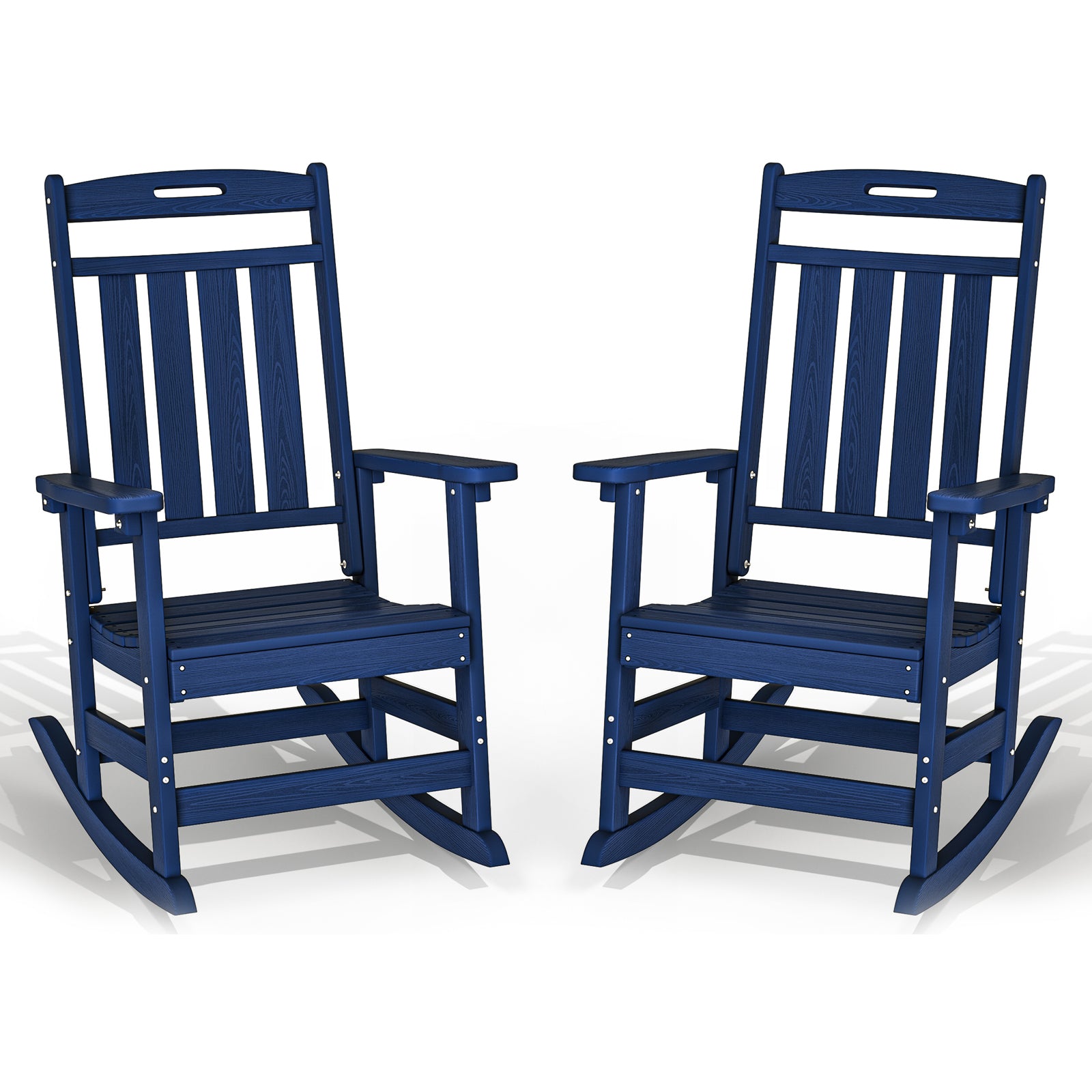 AWoutwood HDPE Rocking Chair & All- Wether Resisted - Oversize seat