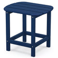 HDPE Adirondack Side & End Table, Weatherproof Wood Grain Outdoor Accent Table